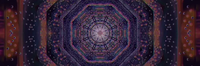 Neon Tunnel Spiraling Vortex VJ Loop 3:1 60fps Screensaver