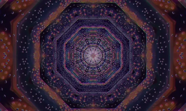Neon Tunnel Vj Loop 5:3 Wide 60fps Screensaver Pulsating Mandala Vortex