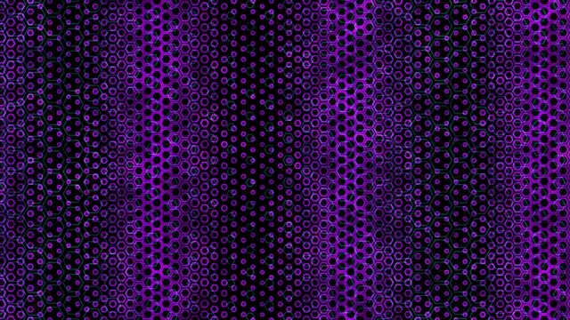 4K UHD 60FPS Purple Hexagon Kaleidoscope Screensaver PC - VJ Loop