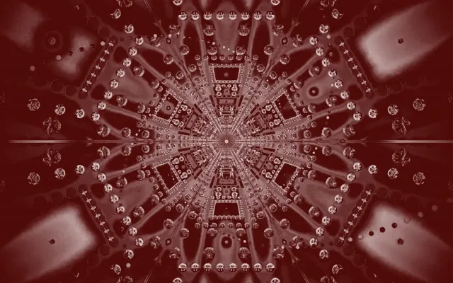 16:10 Macbook Neon Tunnel Kaleidoscope VJ Loop 60fps Screensaver