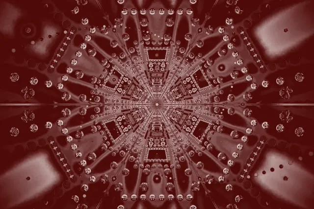 Crystalline Mandala Neon Tunnel VJ Loop 60fps 3:2 Screensaver