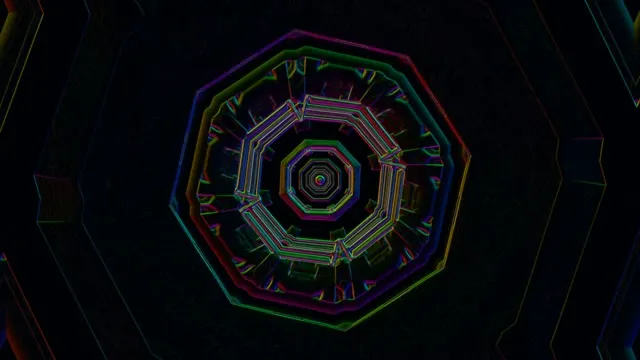 4k uhd 60fps screensaver hexagon vortex motion background