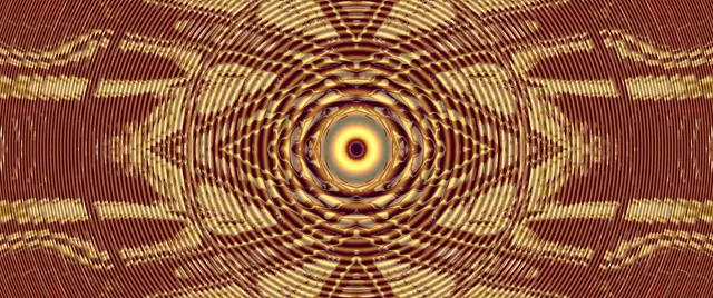 2.39:1 Cinemascope neon tunnel 60fps screensaver vj animation red mandala