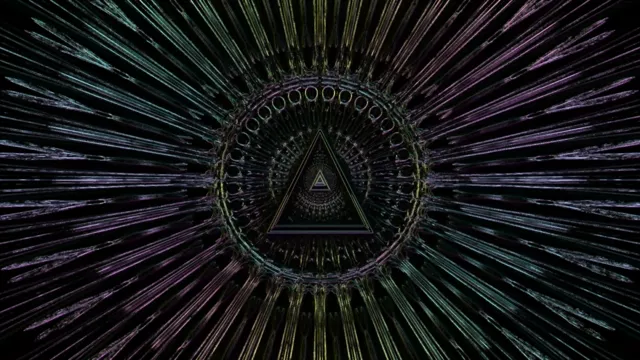 4k uhd 60fps screensaver neon tunnel live wallpaper purple triangle