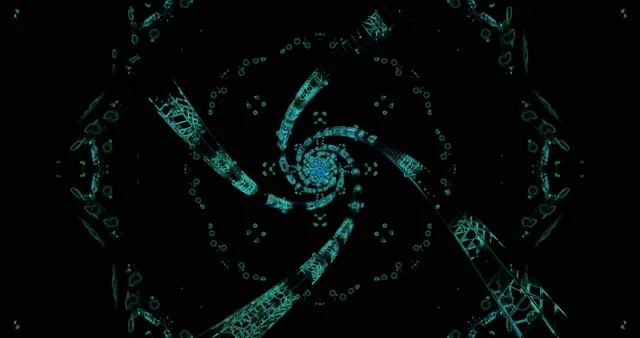 4K UHD 60fps screensaver neon tunnel pink vortex vj loop