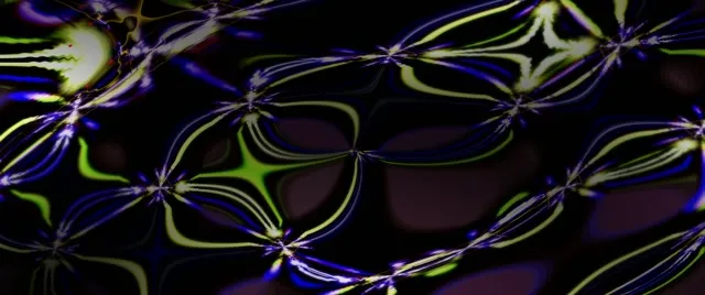 2.39:1 Cinemascope 60fps neon tunnel screensaver vj animation yellow purple loops