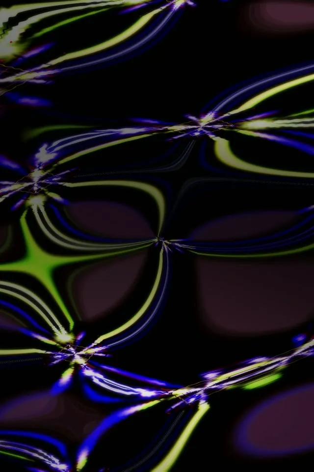 2:3 Photo Portrait 60fps neon tunnel screensaver vj loop cyan yellow liquid forms