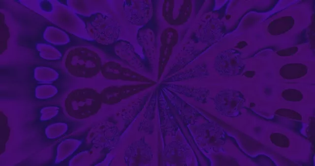 Dyb lilla neon-tunnel VJ-løkke med radiale geometriske mønstre, der spiralerer indad og skaber hypnotisk 4K bevægelsesbaggrund