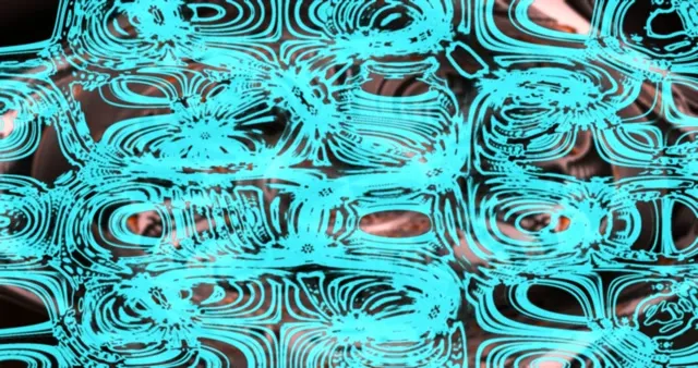 4K UHD 60fps Screensaver PC Neon Tunnel VJ Loop Blue Orange