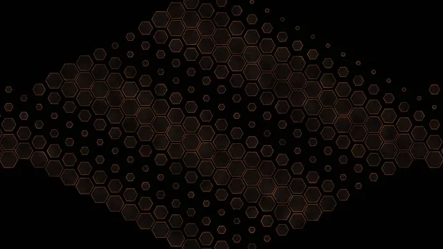 4K UHD 60fps Screensaver PC VJ Loop Orange Hexagons