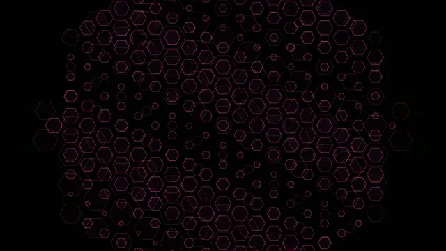4K UHD 60fps Screensaver PC VJ Loop Pink Hexagons