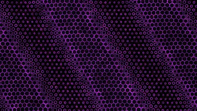 4K UHD 60fps Screensaver PC VJ Loop Purple Hexagons
