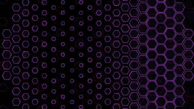 4K UHD 60fps Screensaver PC VJ Loop Purple Hexagons