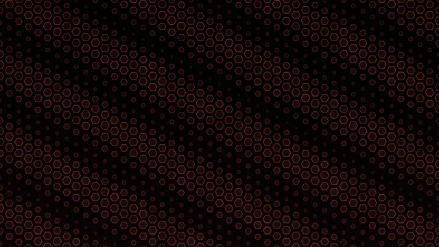 4K UHD 60fps Screensaver PC VJ Loop Red Hexagon