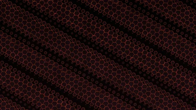 4K UHD 60fps screensaver VJ loop red hexagon