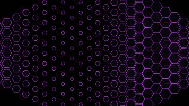 4K UHD 60fps Screensaver Windows 10 VJ Loop Purple Hexagon