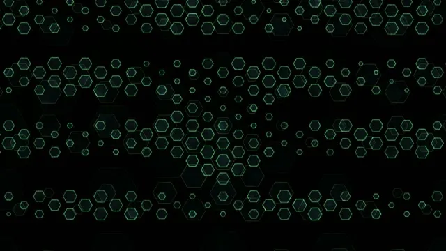 4K UHD 60fps Screensaver Windows 11 Neon Tunnel VJ Loop Green Hexagons