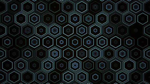 4K UHD abstract hexagon geometric motion background for broadcast