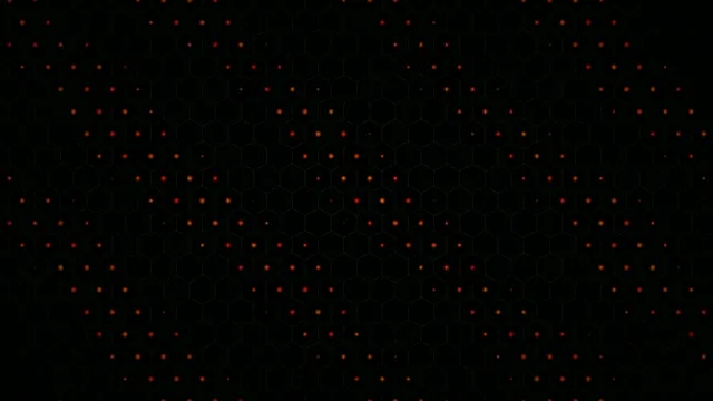4K UHD Abstract Red Hexagon Network Motion Background Loop
