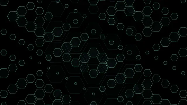 4K UHD digital hexagon network motion background for broadcast