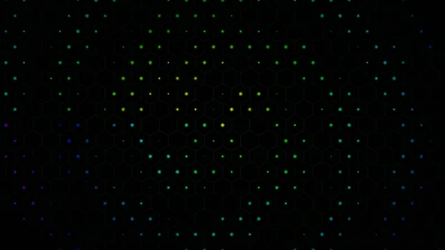 4K UHD Digital Hexagon Network Motion Background Loop