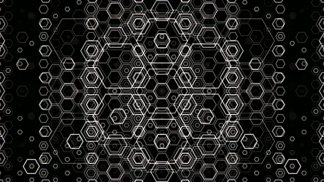 4K UHD hexagonal geometric motion background for broadcast and presentations