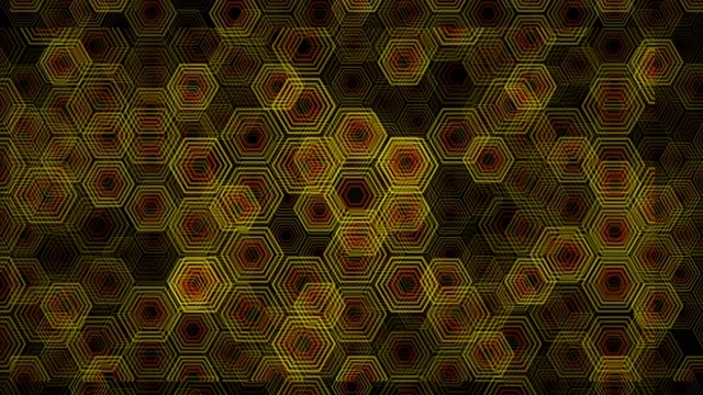 4K UHD hexagonal geometric motion background for video production