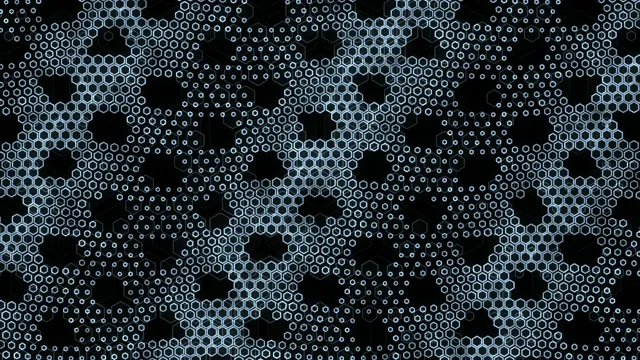 4K UHD hexagonal honeycomb motion background for broadcast and streaming