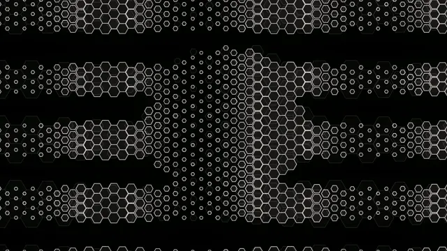 4K UHD hexagonal honeycomb motion background loop