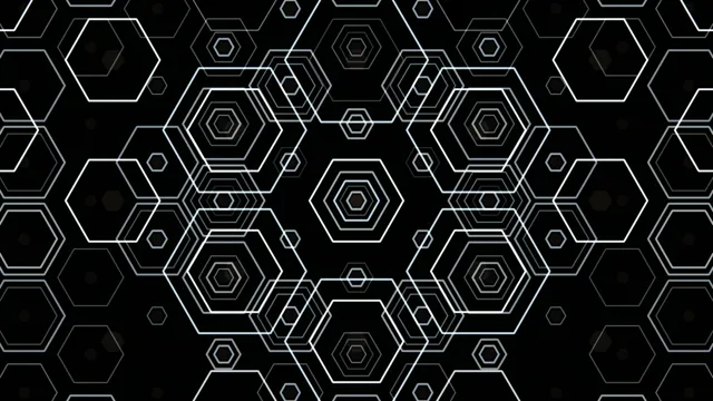 4K UHD tech hexagon geometric motion background loop