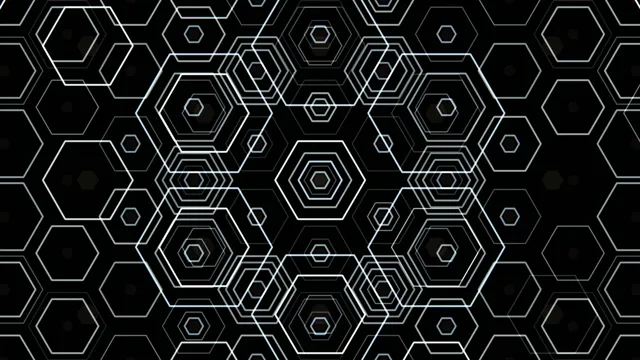 4K Ultra HD animated hexagon pattern motion background for broadcast