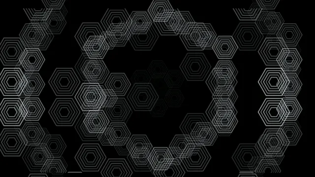 4K Ultra HD hexagon geometric motion background for broadcast and presentations