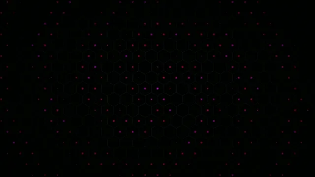 4K Ultra HD neon pink hexagonal network motion background loop