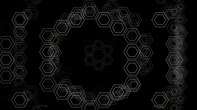 4K Ultra HD seamless hexagon motion background loop for broadcast