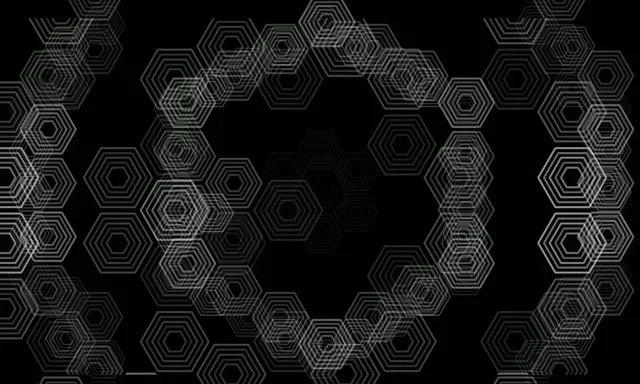 5:3 Wide | 60fps Hexagonal Motion Background Screensaver Loop