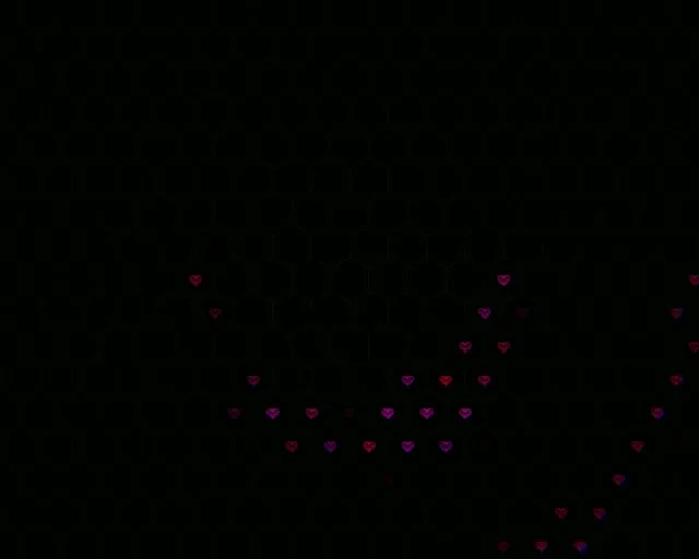 5:4 Industrial | 60fps Pink Hearts Cascade Motion Screensaver Loop