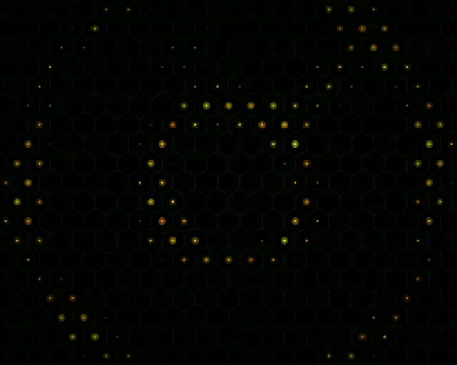 5:4 Industrial | Golden Hexagons 60fps Screensaver Motion VJ Loop Network