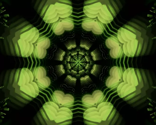 5:4 Industrial Neon Tunnel 60fps Screensaver VJLoops Kaleidoscope Vortex