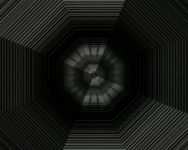 5:4 Túnel Neon Industrial | 60fps VJLoops Protetor de Tela | Movimento Vórtex Octogonal