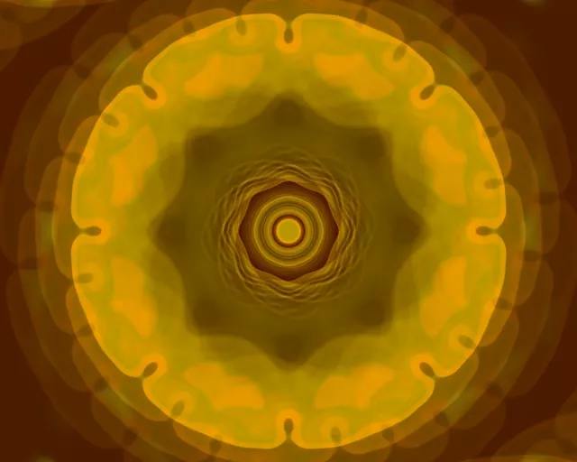 Screensaver túnel de néon industrial 5:4 círculos concêntricos vórtex 60fps VJ Loop