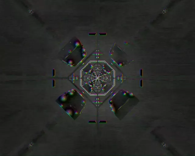 Tunel Neon 5:4 Industrial Kaleidoscope VJLoops 60fps Screensaver