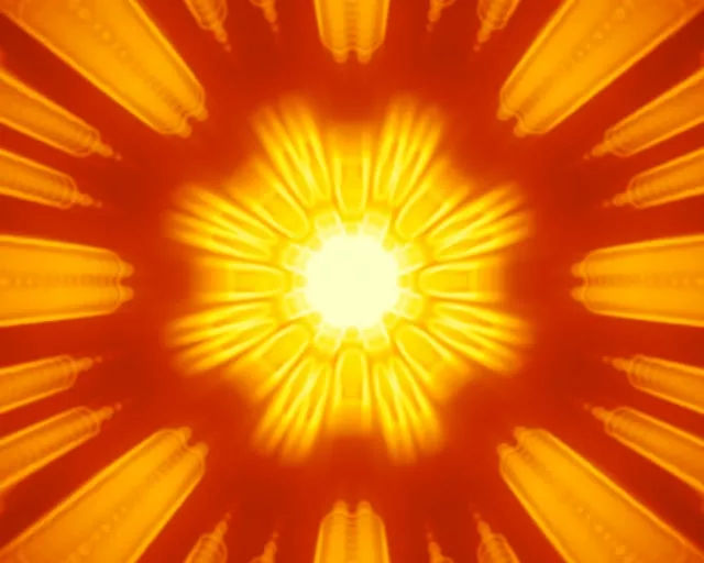 5:4 industrial neon tunnel radiant burst vj loop 60fps screensaver