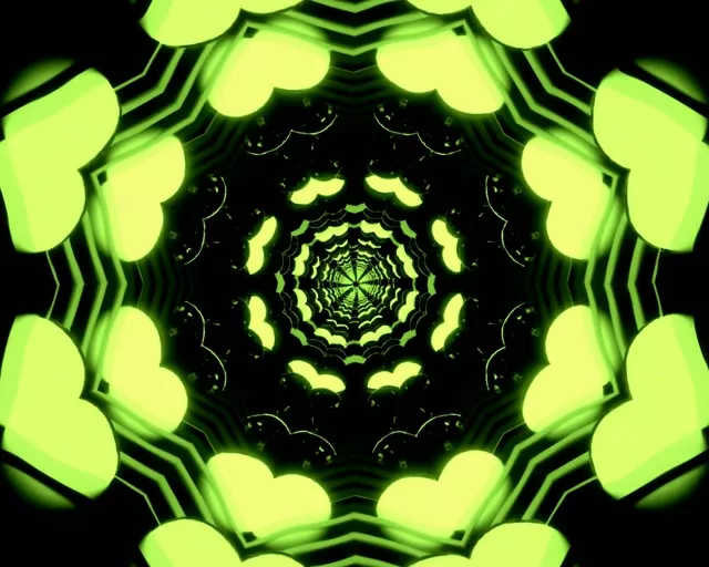 5:4 industrial protetor de tela túnel neon 60fps VJLoops caleidoscópio vórtice