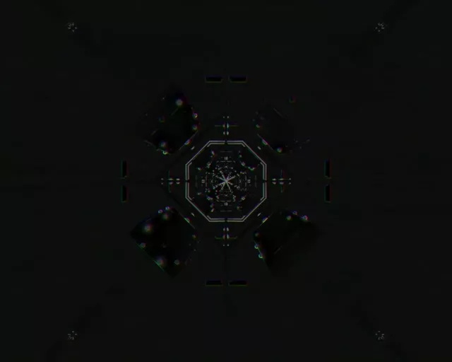 5:4 Industrial Neon Tunnel Vj Loop 60fps Pulsating Octagon Screensaver