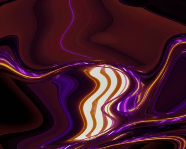 5:4 Industrial Neon Tunnel VJ Loop 60fps Screensaver with Purple Gold Liquid Waves