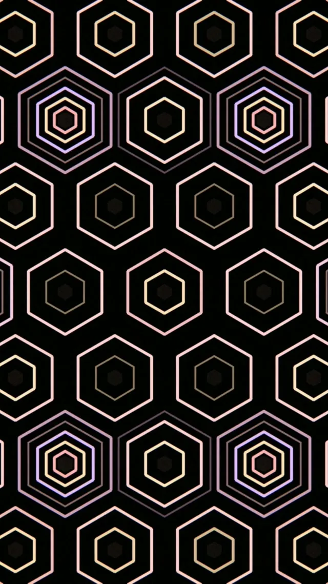 9:16 Reels | 60fps Hexagon Geometric Live Wallpaper Screensaver