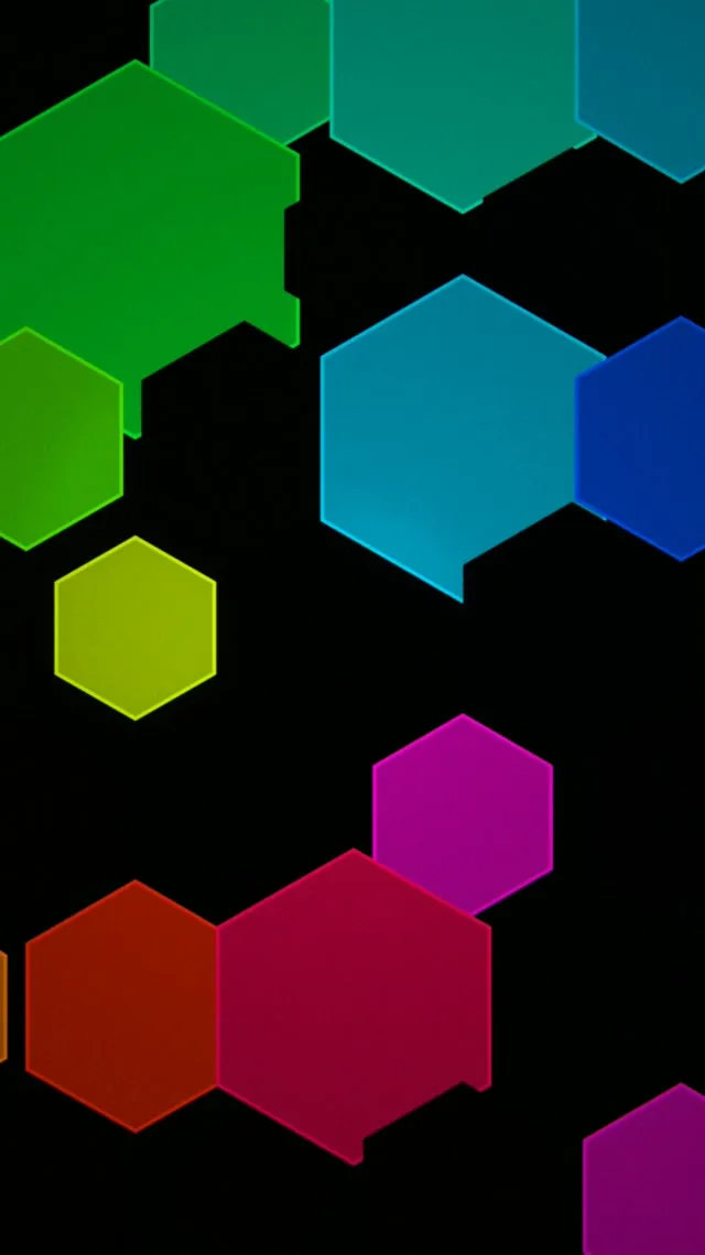 9:16 Reels | 60fps Screensaver Live Wallpaper - Vibrant Hexagon Motion Background