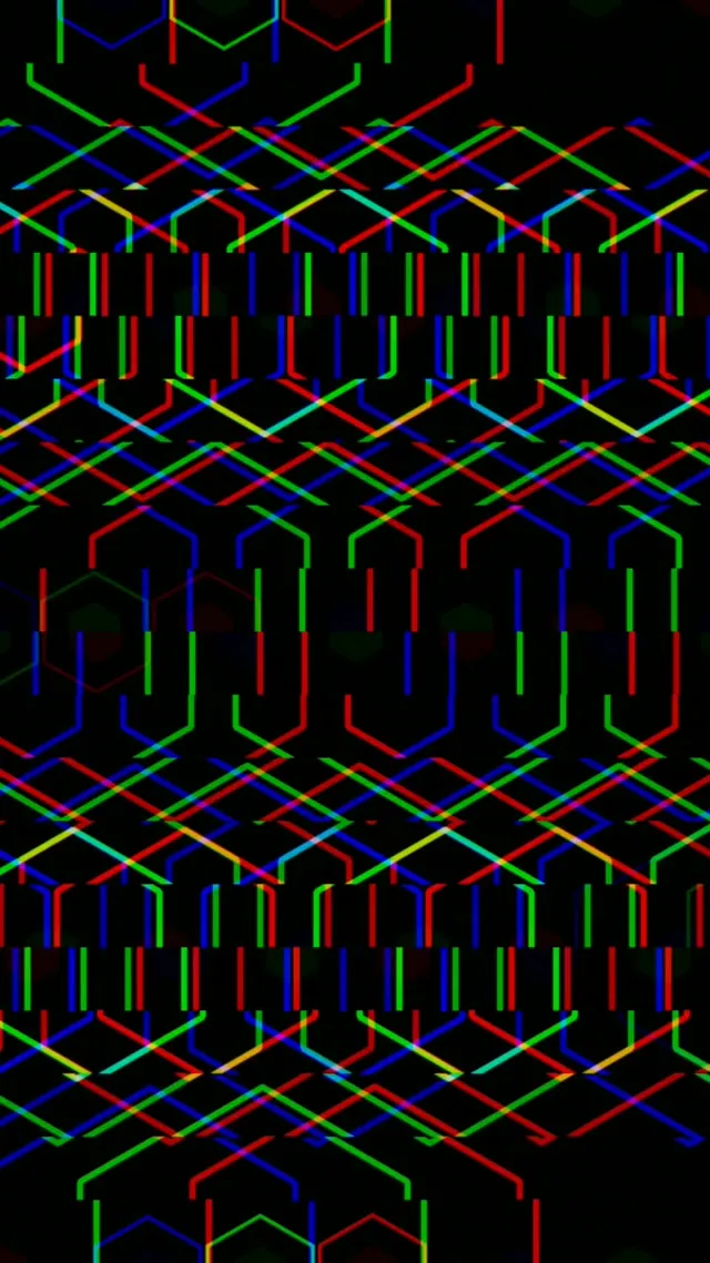 9:16 Reels | Neon Hexagon Grid 60fps Screensaver Live Wallpaper