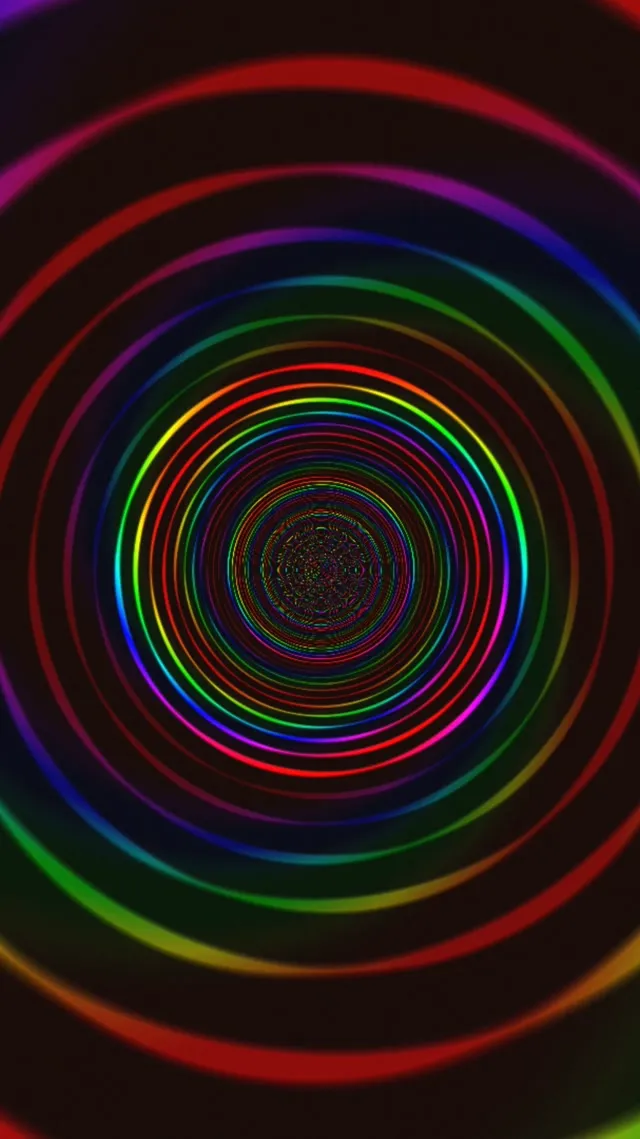 9:16 Reels | Vibrant neon spiral 60fps screensaver live wallpaper