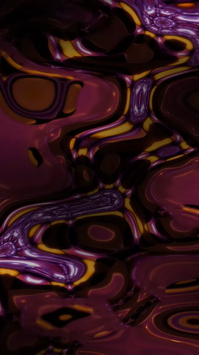 9:16 Reels Neon Tunnel VJ Loop 60fps Pulsating Purple Gold Screensaver